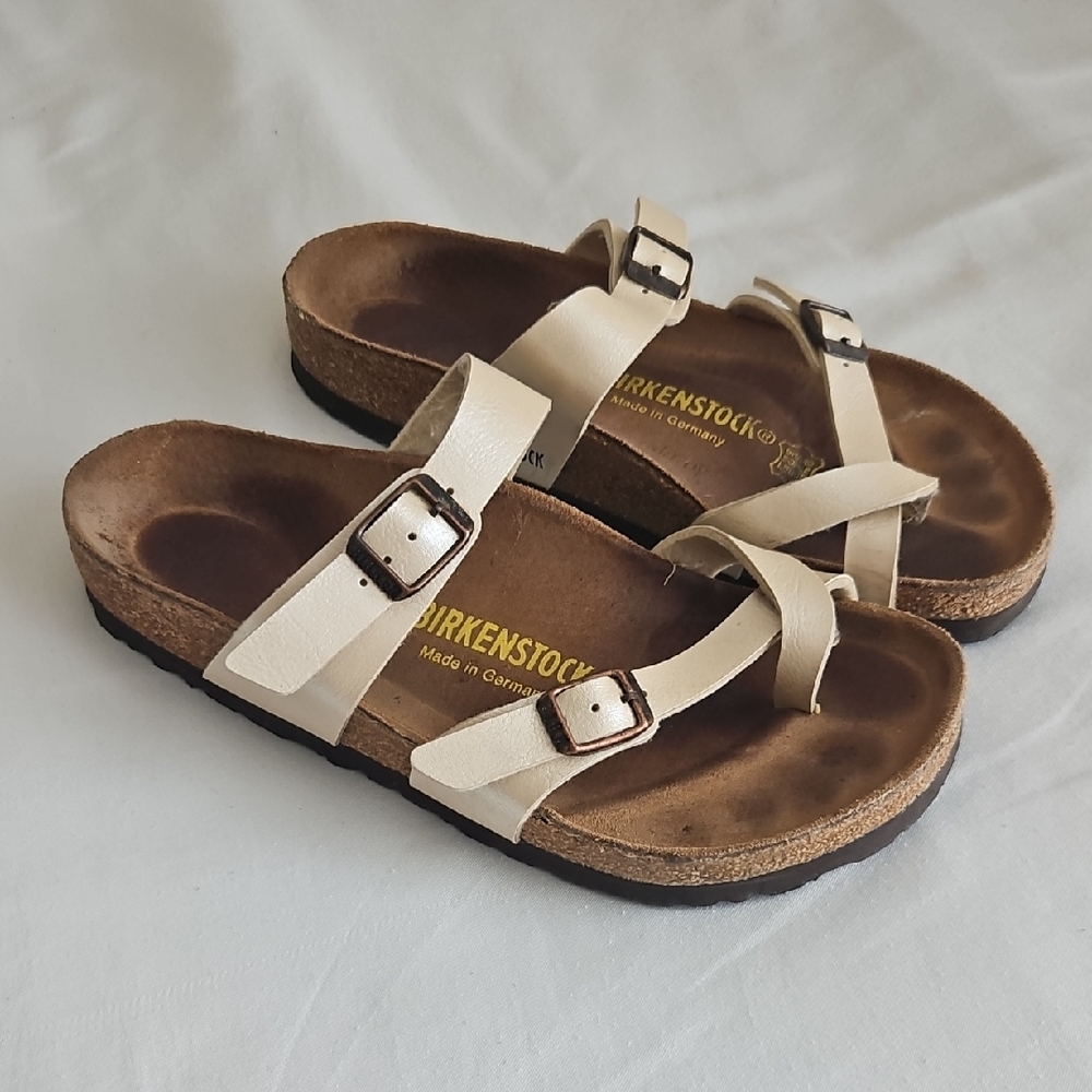 Birkenstock Mayari Birko-Flor Two Strap Sandals Size EU 36